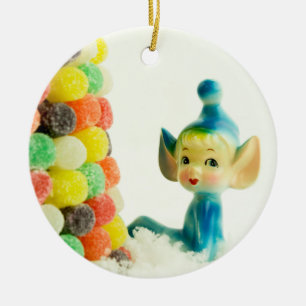 Belle the Pixie Elf Ceramic Tree Decoration