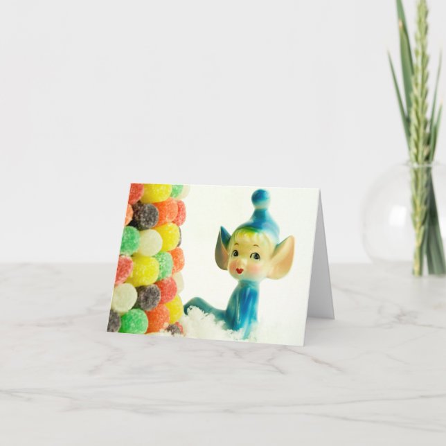 Belle the Pixie Elf Holiday Card (Front)