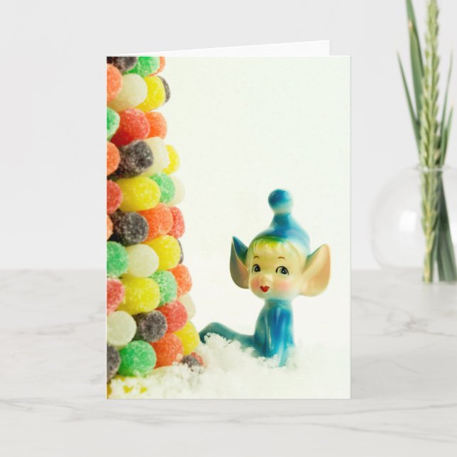 Belle the Pixie Elf Holiday Card (Front)