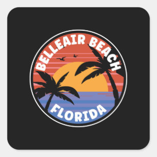 Belleair Beach - Florida Sunrise Square Sticker