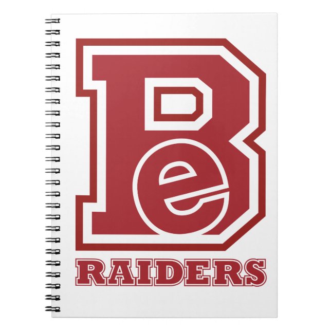 .Bellefonte Raiders Be Spiral Notebook (Front)