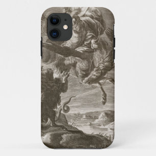 Bellerophon Fights the Chimaera, 1731 (engraving) iPhone 11 Case