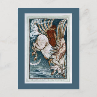 Bellerophon on Pegasus Postcard