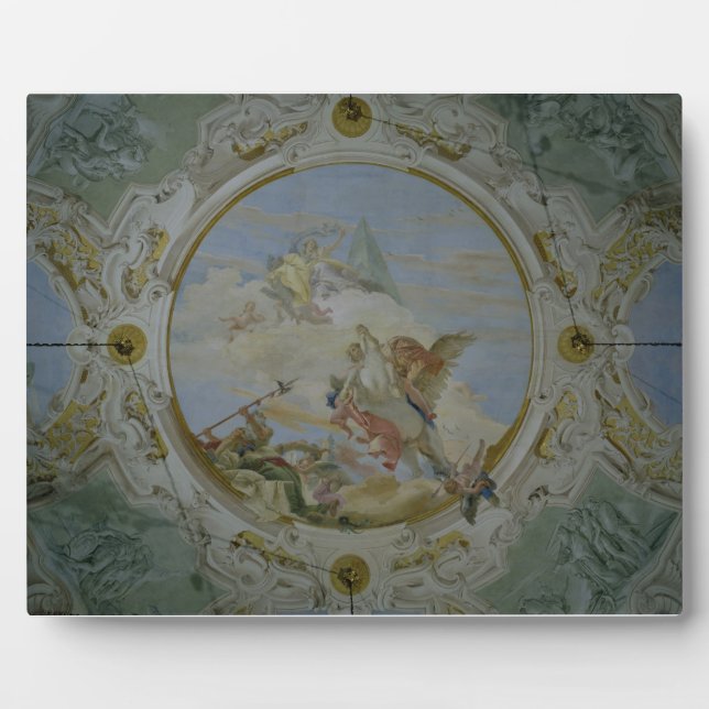 Bellerophon Riding Pegasus, c.1746-47 (fresco) Plaque (Front)