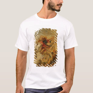 Bellerophon Riding Pegasus Fighting the Chimaera T-Shirt