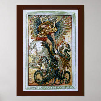 Bellerophon slays the Chimaera Poster