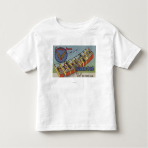 Belleville, Illinois - Large Letter Scenes Toddler T-Shirt