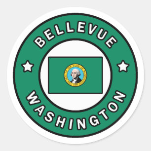 Bellevue Washington Classic Round Sticker