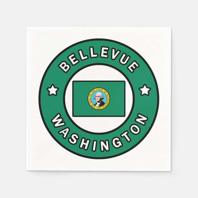 Bellevue Washington Napkin (Front)