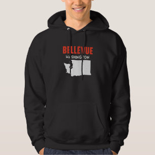 Bellevue Washington USA State America Travel Washi Hoodie