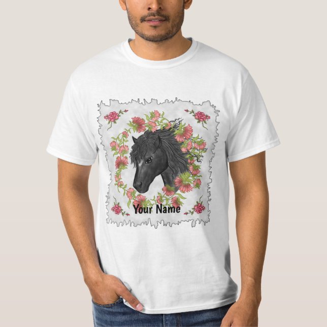 Bellflower black Horse T-Shirt (Front)