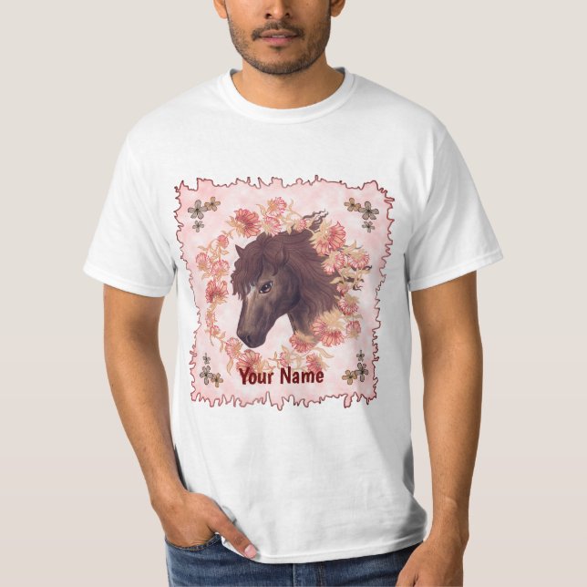 Bellflower Chestnut Horse T-Shirt (Front)