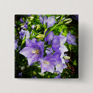 Bellflowers 15 Cm Square Badge