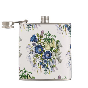 Bellflowers Hip Flask
