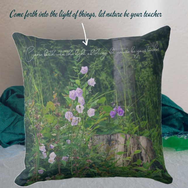 Bellflowers in the woods  cushion (Creator Uploaded)