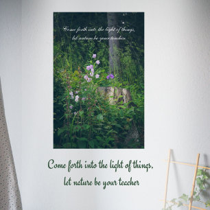 Bellflowers in the woods  poster