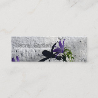 Bellflowers on wall for gardeners Business card