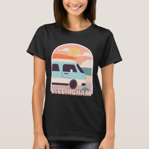 Bellingham Beach Retro Pastel Colours Sun And Surf T-Shirt