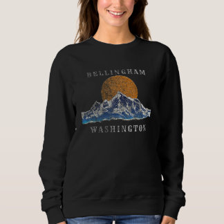 Bellingham Washington Mountain Sunset Scene Sweatshirt