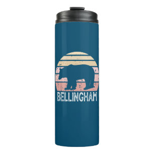 Bellingham Washington Retro Bear Thermal Tumbler