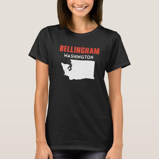 Bellingham Washington USA State America Travel Was T-Shirt (Front)