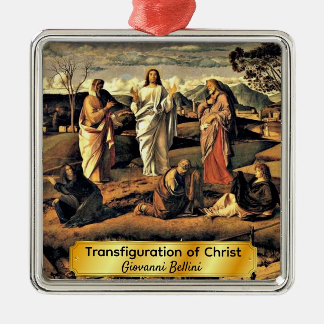 Bellini: Transfiguration of Christ Metal Ornament (Front)