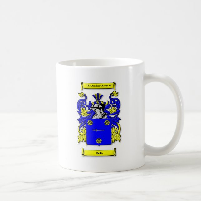 Bellis Coat of Arms Coffee Mug (Right)