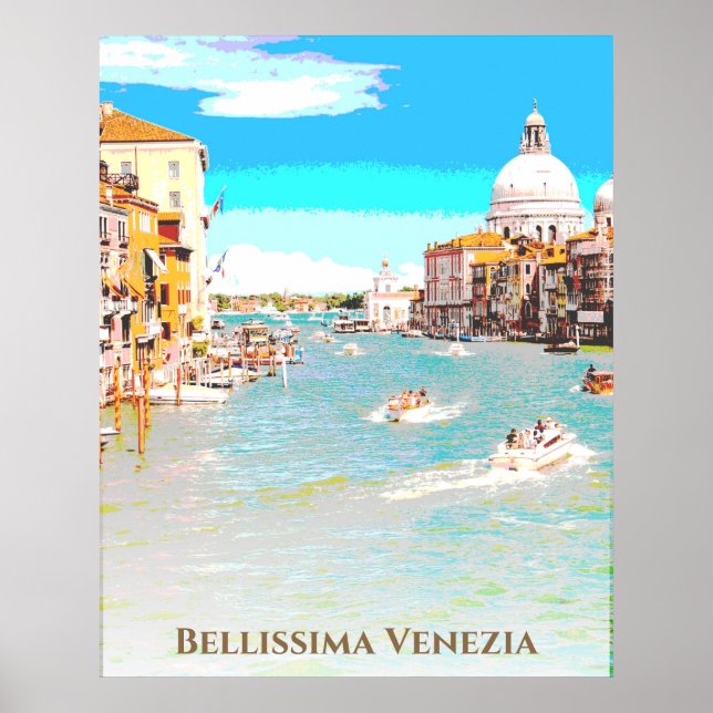 ** Bellissima Italian Language Venice Venezia Post Poster (Front)