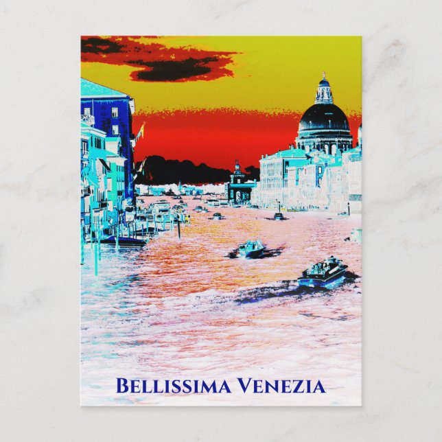 *~* Bellissima Italian Language , Venice Venezia Postcard (Front)