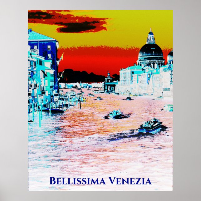 *~* Bellissima Italian Language Venice Venezia Poster (Front)