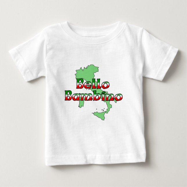 Bello Bambino (Beautiful Italian Baby Boy) T-Shirt (Front)