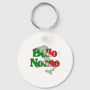 Bello Nonno (Handsome Italian Grandfather) Key Ring