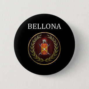 Bellona Ancient Roman Goddess Of War Symbol 6 Cm Round Badge