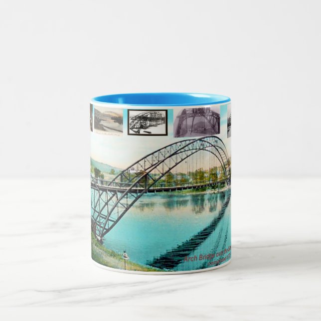 bellows falls,vt. 2 tone mug (Center)