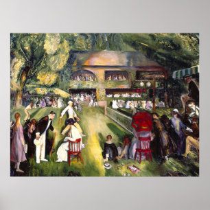Bellows - Tennis at Newport, fine art, Poster