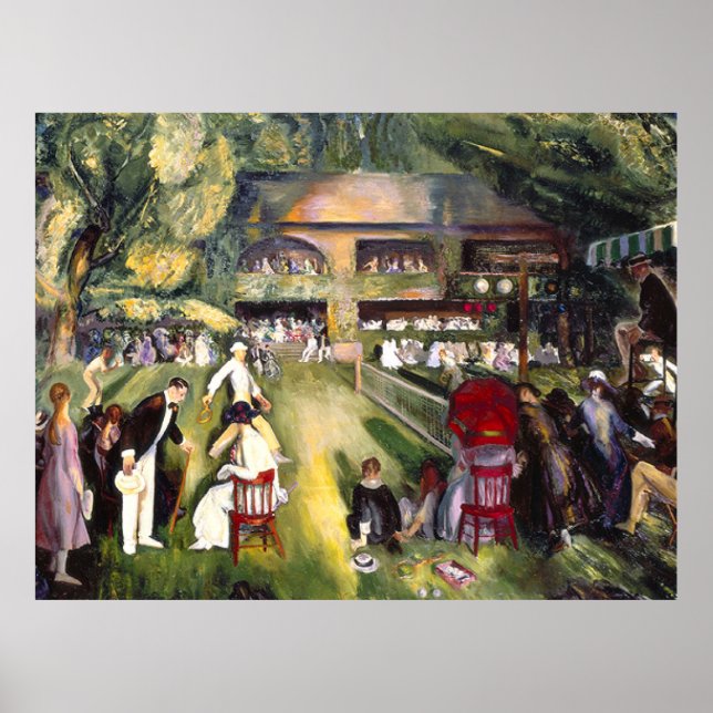 Bellows - Tennis at Newport, fine art, Poster (Front)