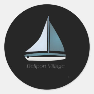 Bellport Village Classic Round Sticker