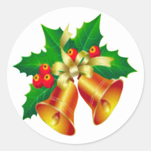 Bells and Holly Envelope Seals