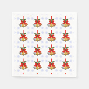 Bells and Snowflakes Napkin
