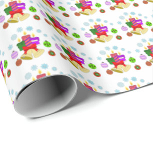 Bells, Baubles and Candles Wrapping Paper