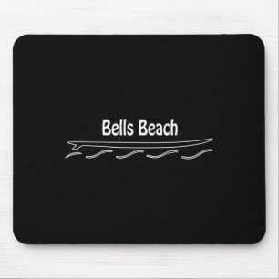 Bells Beach Australia Single Fin Surfboard Surfing Mouse Pad