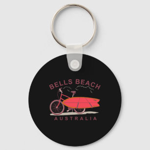 Bells Beach Australia Surfboard Bike Surfer Key Ring