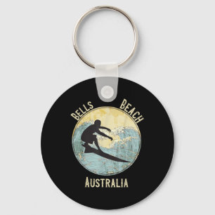 Bells Beach Australia Surfing Distressed Key Ring