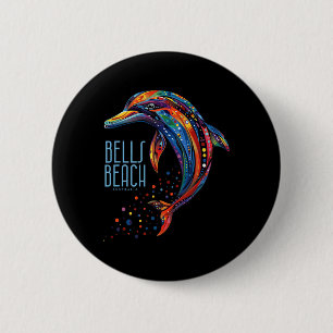 Bells Beach Australia Vintage Surfer Retro Surfing 6 Cm Round Badge