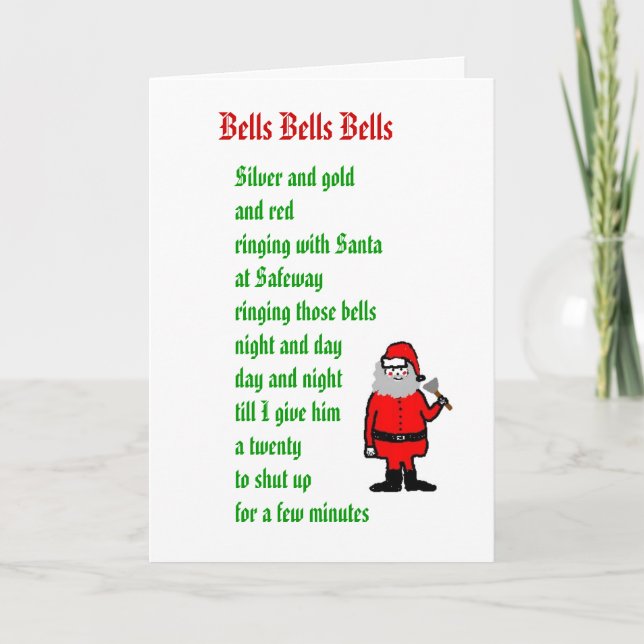 Bells Bells Bells Holiday Card (Front)