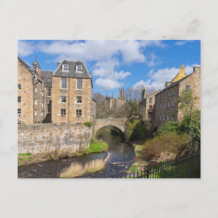 Bells Brae bridge in Dean Village, Edinburgh Postcard