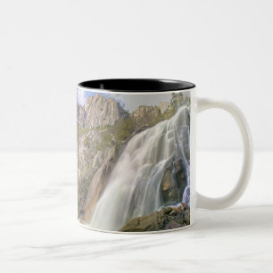 Bells Canyon Waterfall, Lone Peak Wilderness, Two-Tone Coffee Mug
