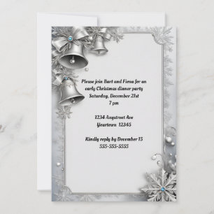 Bells of Christmas Holiday Party  Invitation