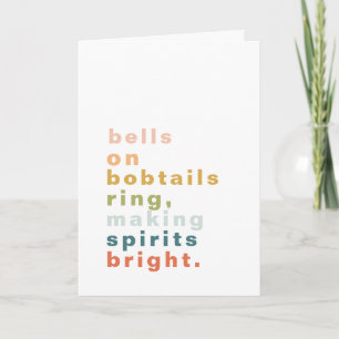 Bells on Bobtails Greeting Card