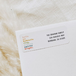 Bells on Bobtails Return Address Label